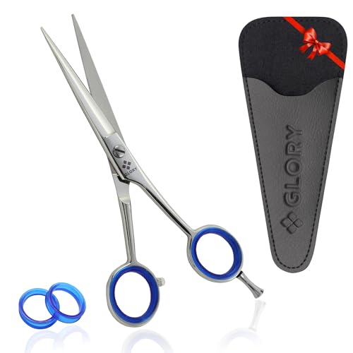 GLORY 6.5" Professional Hair Cutting Scissors - Ergonomic Barber Shears