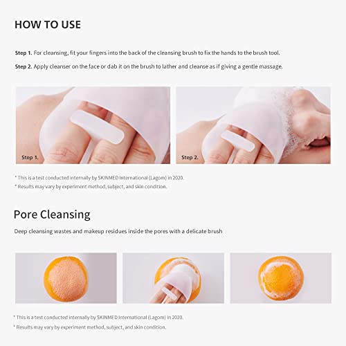 LAGOM Cellup Facial Cleansing Brush - Soft Silicone Deep Pore & Skin Care Tool