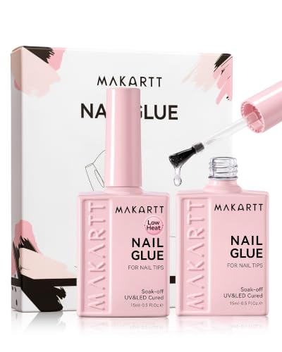 Makartt 10-in-1 UV Nail Glue Gel - Strong, Low Heat, 15ML