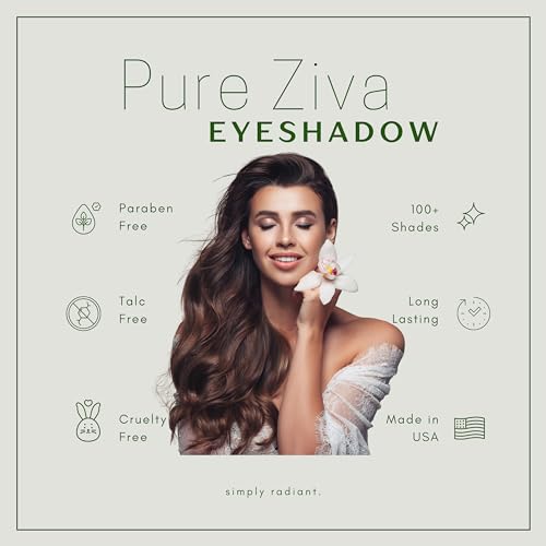 Pure Ziva White Sparkle Vanilla Shimmer Loose Eyeshadow – Vegan, Cruelty-Free