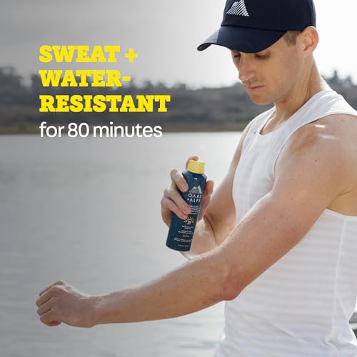 Oars + Alps SPF 50 Body Sunscreen Spray 6oz - Lightweight, Water-Resistant, Reef-Safe