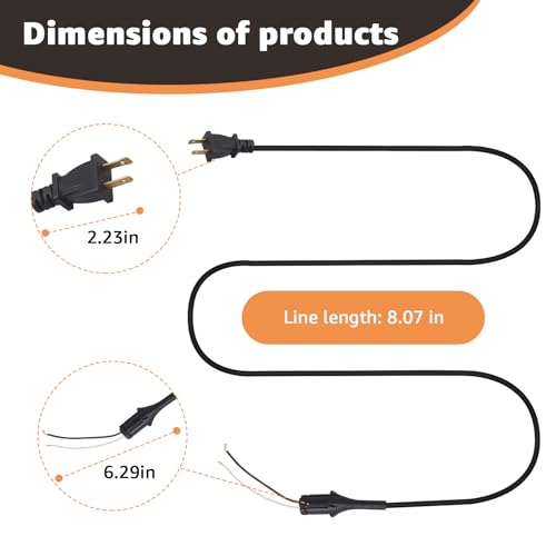 8-Foot Power Cord for Andis Master Clipper - Heavy-Duty & Tangle-Free