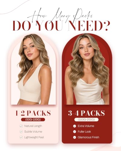 Moresoo Tape-in Hair Extensions Beige Blonde 12in 20pcs 30g with Light Brown Highlighted Platinum – Variation #1-9AP60
