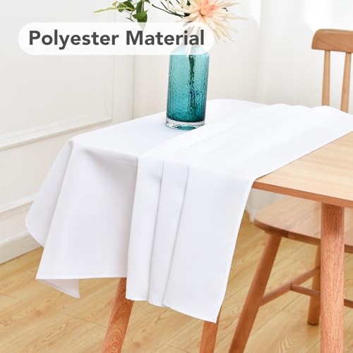 NEWISHER Heavy Duty Polyester Square Tablecloth 42"x42" - Reusable, Washable for Dining & Events