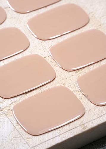 Beaolata Nude Blush Real Gel Nail Strips - 44Pcs Long Lasting