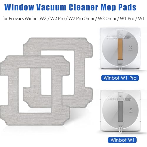 8 Pack Washable Microfiber Mop Cloths for Ecovacs Winbot W1/W2