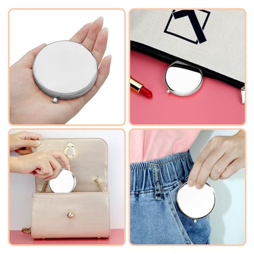 Gevody Silver Teacher Assistant Makeup Mirror - Appreciation Gift for Women
