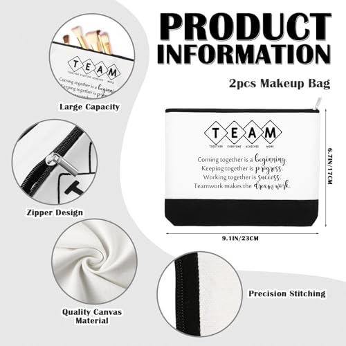 Employee Appreciation Tote Bags - 4 Pack Canvas Gifts for Team
