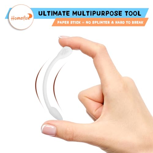 Organic Cotton Swabs - 250 Count Precision Flat & Pointed Tips