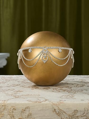 SWEETV Crystal Rhinestone Head Chain for 1920s Gatsby Wedding Party