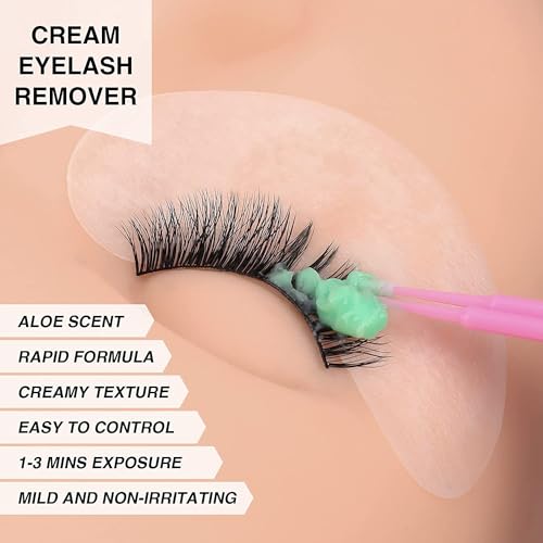 LASHVIEW Eyelash Extension Remover Gel, Light Aloe Flavor Gel,Eyelash Adhesive Remover, Professional Eyelash Extensions Remover for Salon,5g