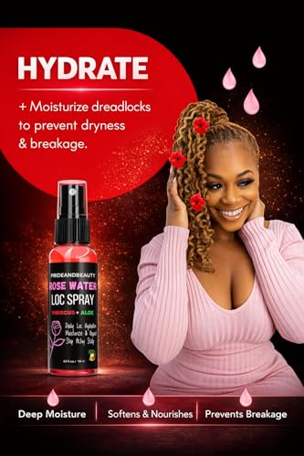 Pride and Beauty Rose Water Loc Spray – Daily Hydration & Itch Relief (4 Count)