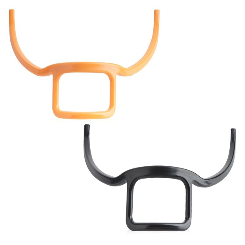 LIUZONGIN 2 Pack Men's Beard Styler and Hairline Shaping Tool - Facial Hair Outline Template, Styling Tools, Goatee Groomer (Black and Orange)