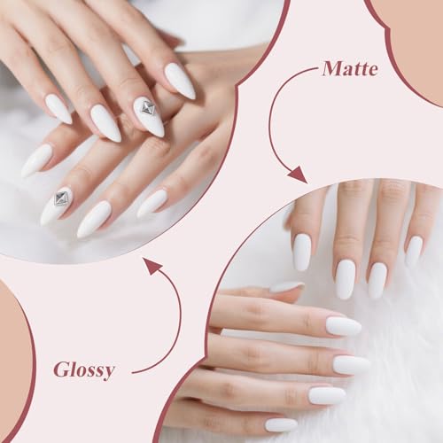 Artdone White Gel Nail Polish - Hema-Free 8ml for All Seasons