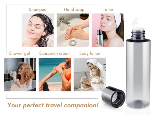 150ML Travel Size Toiletries Bottles - 3 Pack Leak Proof Set