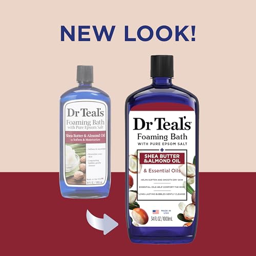 Dr Teal's Foaming Bath with Epsom Salt, Shea Butter & Almond - 34 fl oz
