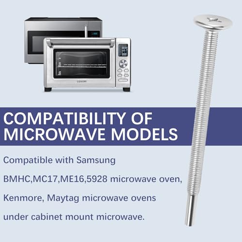 Universal Microwave Mounting Kit - 4 Replacement Bolts for Samsung, GE, Kenmore