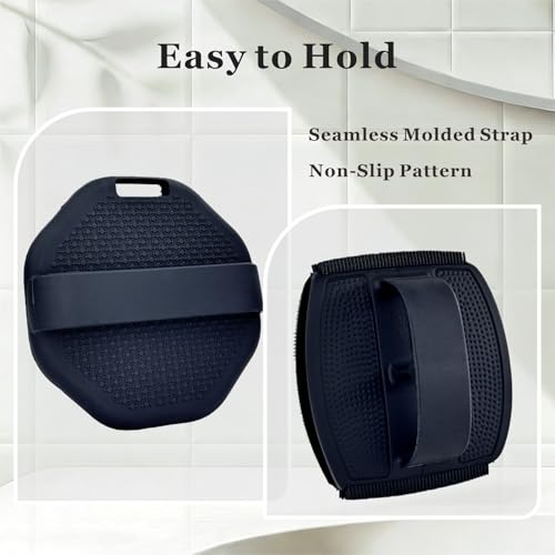 YEADMAL Silicone Body & Face Scrubber Set - Gentle Exfoliator