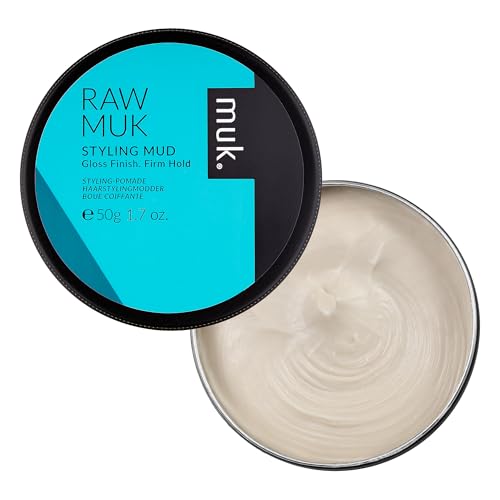 MUK Raw Hair Styling Mud - Firm Hold, High Gloss, 1.8 oz Mango