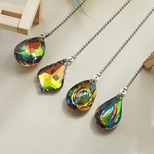 Crystal Pull Chain Extension for Ceiling Fans - 4 Pieces