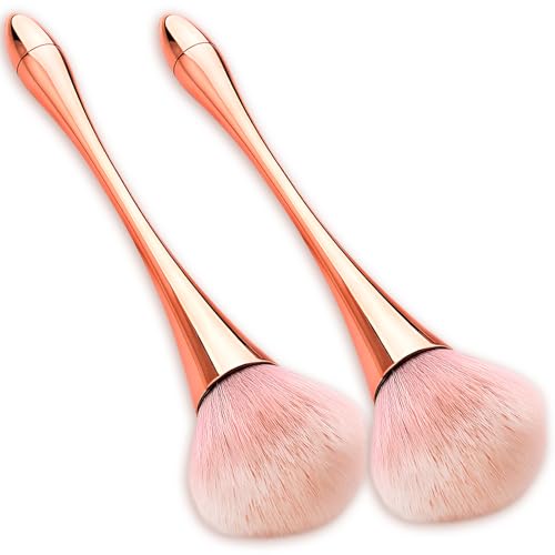 Kootinn Super Large Mineral Powder Brush Set - 2 Pcs for Makeup