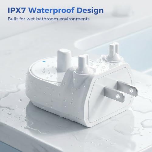 2-Pack Oral-B/ Braun Toothbrush Charger Base, Direct Plug-in | IPX7 Waterproof