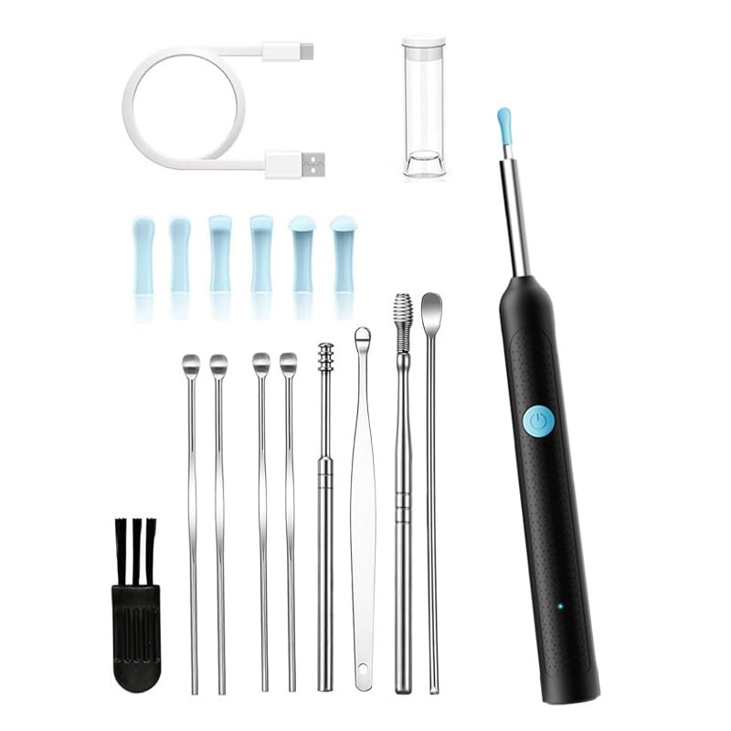 OKUBOX Ear Wax Removal Tool with Camera & Light - Waterproof Silicone Spoon