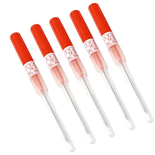 14G Surgical Steel Piercing Needles Pack of 5 - Body Piercing Tool