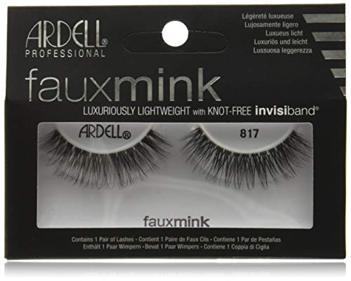 Ardell Faux Mink 817 Black Lashes - Natural Volume & Comfortable Wear