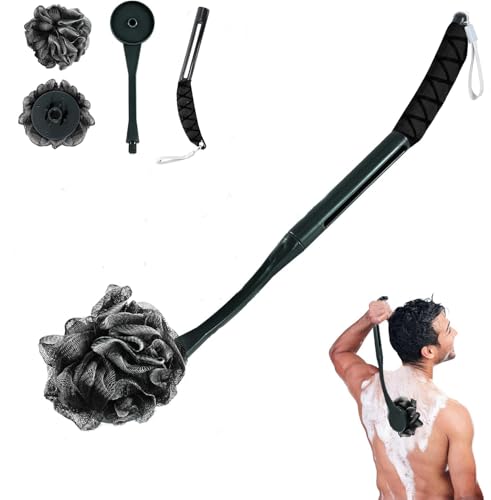 20.5'' Loofah with Handle - Ergonomic Body Scrubber for All Skin Types