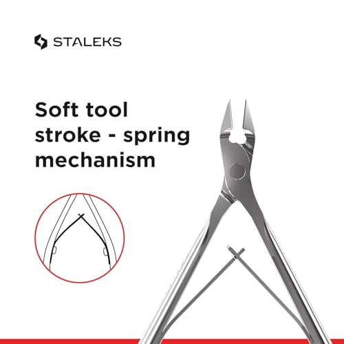 Staleks Classic 8mm Cuticle Nippers - Stainless Steel Precision Trimmer