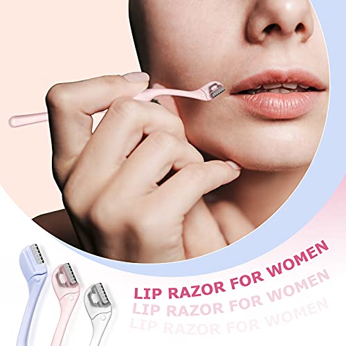 Honoson 6Pcs Eyebrow Razor Set - Mini Face Razors for Women, 3 Colors (2 each)