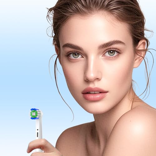 Replacement Oral B Pro 1000/Smart 1500 Brush Heads - 8 Color-Coded Medium-Firm Multi-Pack