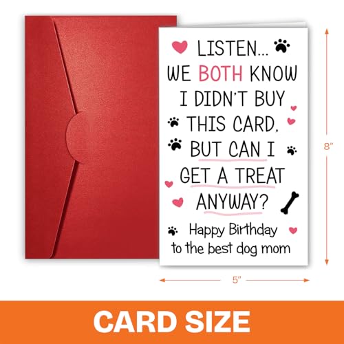 Funny Dog Mom Greeting Card - Heartfelt Gift for Dog Lovers