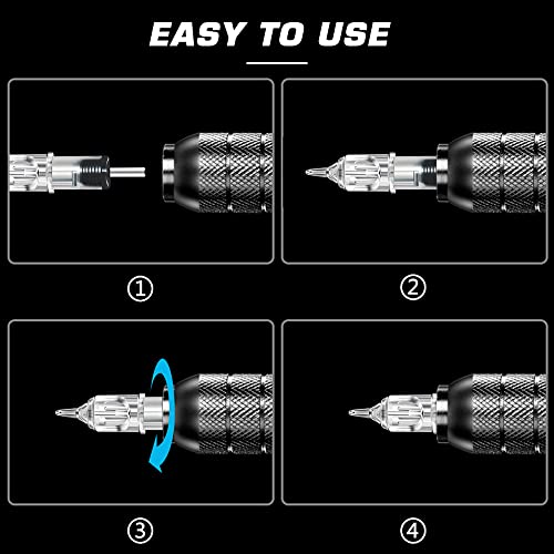 Emalla Tattoo Cartridge Needles 20Pcs Round Liner 1205RL, Precision Micro-Fine Lines