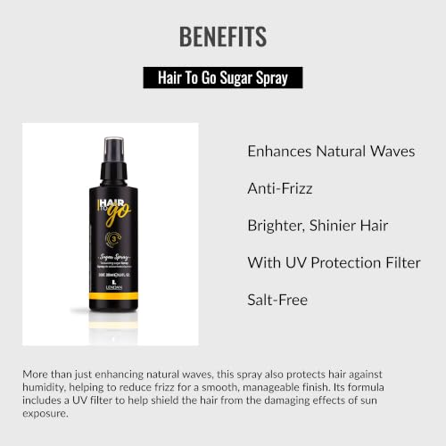 Lendan Hair Texturizing Spray with UV Protection - Salt-Free Wave Enhancer, 200ml