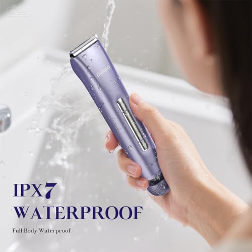 Dutepa 2-in-1 Electric Bikini Trimmer & Facial Shaver, IPX7 Waterproof