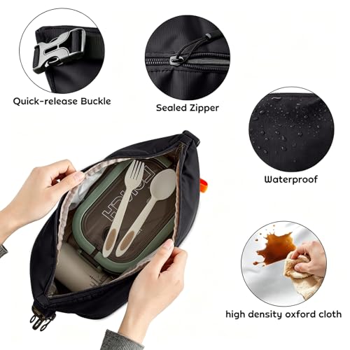 YUDANSI 8L Insulated Lunch Bag - Reusable Leakproof Tote for Work & Travel