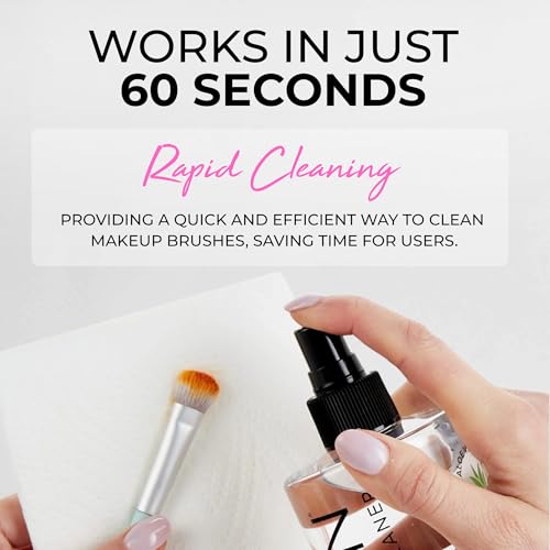 Isoclean Makeup Brush Cleaner Spray Paradise Fragrance 3 fl oz - Fast Drying, No Rinse