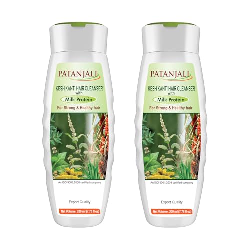 Patanjali Kesh Kanti Milk Protein Shampoo 200ml - Pack of 2