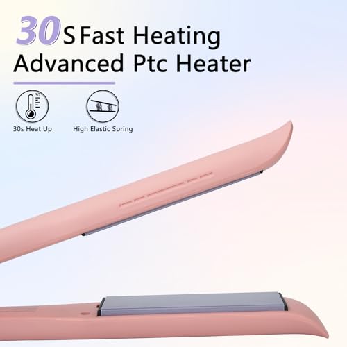 WINB 2-in-1 Hair Straightener and Curler, 1-Inch Ceramic Flat Iron