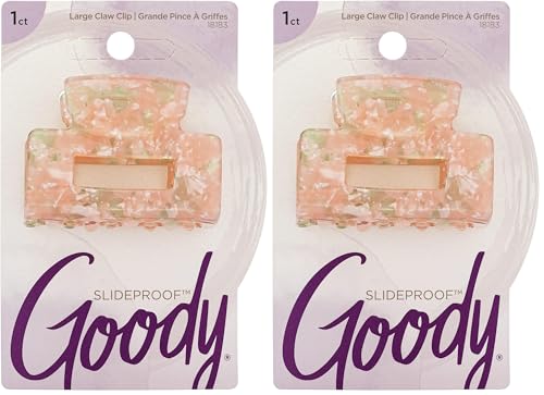 Goody Large Watercolor Claw Clip - Pink Slideproof Hair Accessory