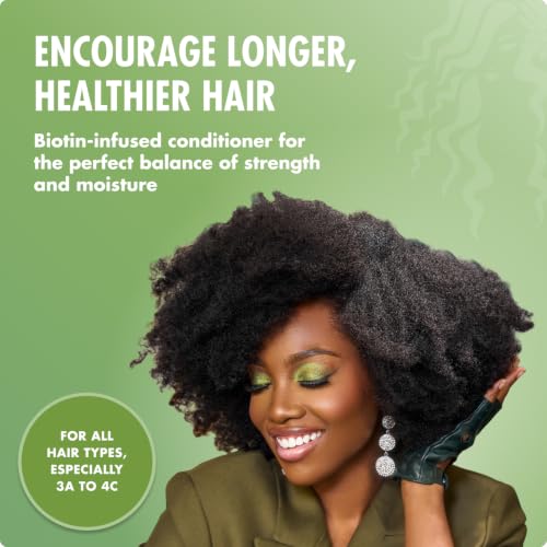 Mielle Organics Rosemary Mint Strengthening Hair Conditioner for Women & Men - Biotin Infused Detangling & Hydrating Conditioner to Increase Manageability & Support Longer, Healthier Strands, 12 oz