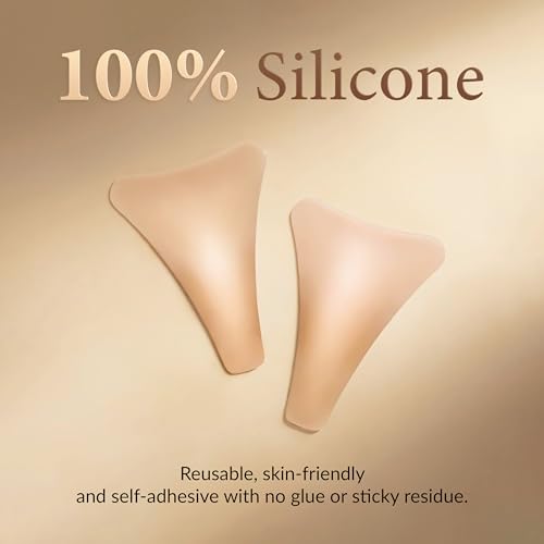 Dephale Silicone Camel Concealer Toe Pads 2-Pack for Swimwear & Leggings