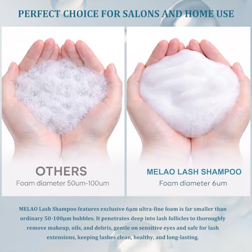 Eyelash Extension Cleanser Foaming Shampoo 6.76 fl. oz - Oil & Sulfate Free