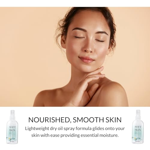 Soft Skin Jojoba Dry Oil Body Spray - Moisturizing After Shower Mist, 8 oz