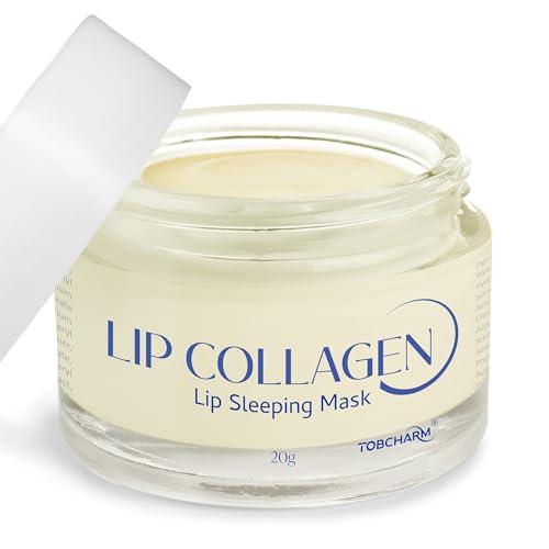 Collagen Lip Sleeping Mask with Hyaluronic Acid - 20g Lip Plumper for Wrinkle Repair