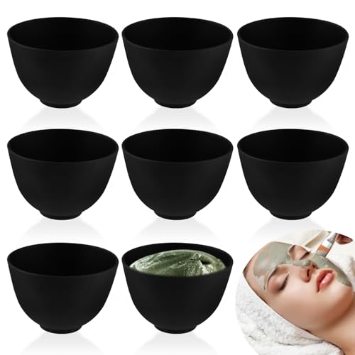 8 Pcs Silicone Mixing Bowls for Face Masks and Cosmetics