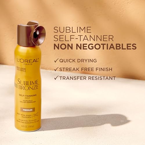 L'Oreal Paris Sublime Bronze Self Tanning Mist - Medium Shade