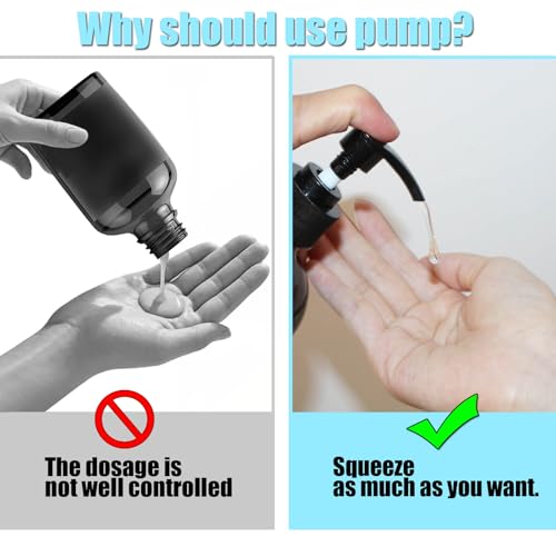 2 Pack Dispenser Pumps for 16oz Castor Oil Bottles